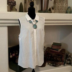 Croft and Barrow Sleeveless Button Down XXL